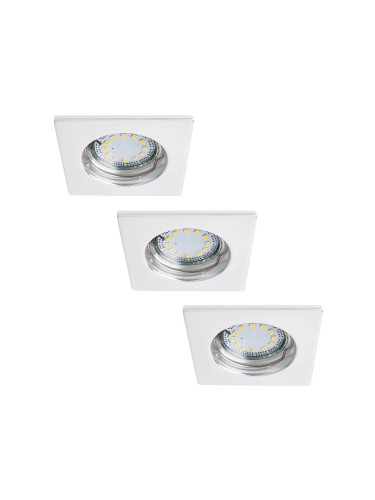 Rabalux 1052 - К-кт 3x LED лампа за окачен таван LITE 1xGU10-LED/3W/230V IP44