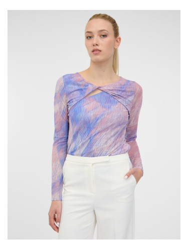 Blue-pink women's patterned top ORSAY
