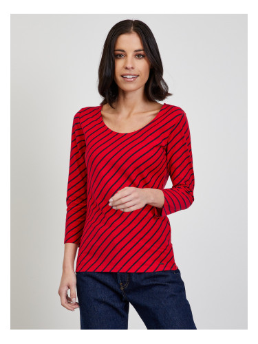Red Women's Striped T-Shirt ZOOT Karin