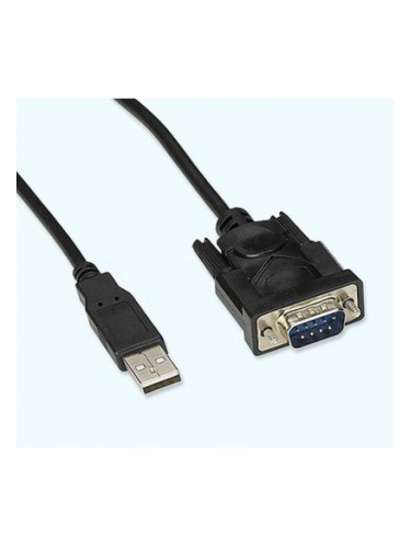 Кабел USB A(м) към RS232(DB9, DB25), 0.3m, черен