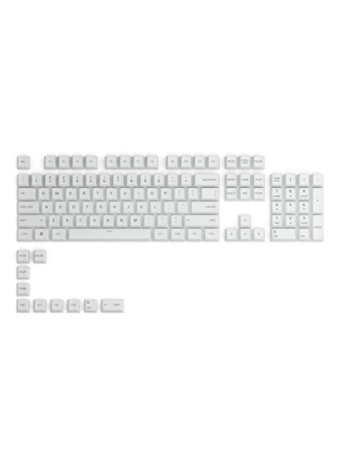 Капачки за механична клавиатура Glorious - GPBT Arctic White, 114-Keycap, US Layout