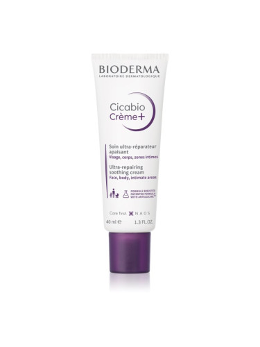 Bioderma Cicabio Créme+ успокояваща и възстановяваща грижа за лечение на рани 40 мл.