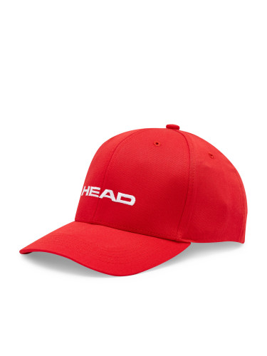 Шапка с козирка Head Promotion Cap Червен