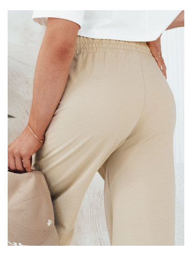 Women's trousers KLINTAL beige Dstreet