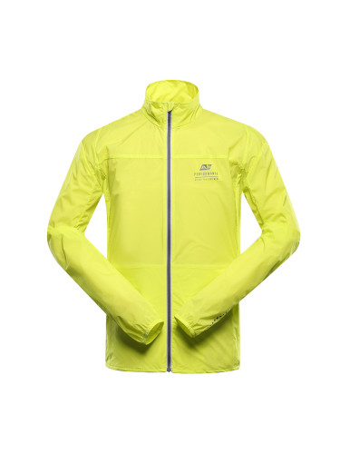 Men's ultralight jacket with impregnac ALPINE PRO SPIN sulphur spring