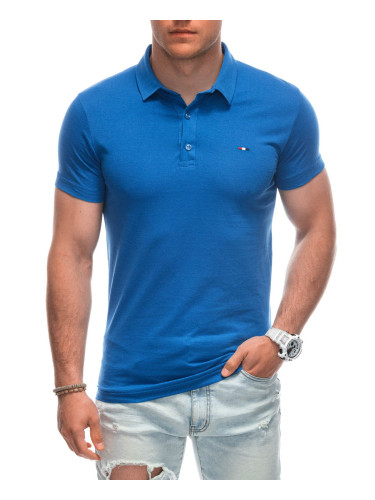 Edoti Men's plain polo shirt