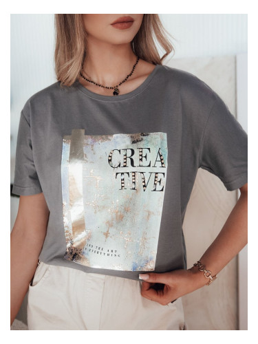 CREATIVE women's T-shirt brown Dstreet