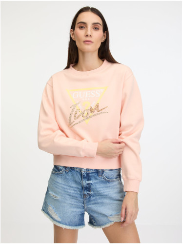 Apricot Women's Guess Icon Sweatshirt - Women