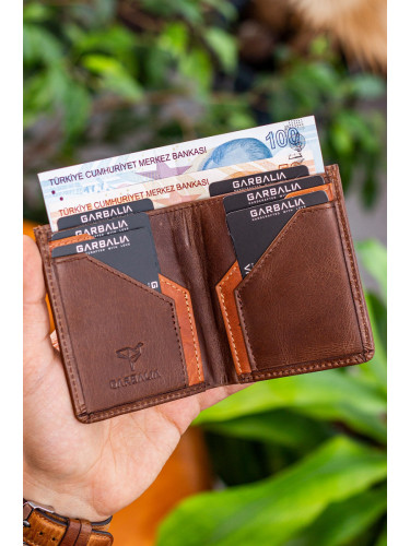 Garbalia Men's Brown Leather Wallet
