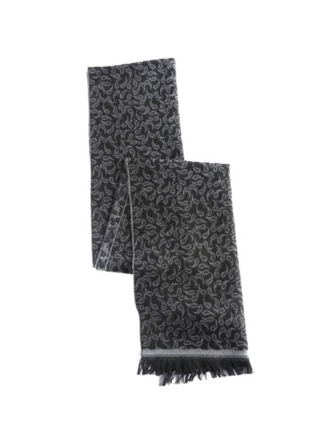 ALTINYILDIZ CLASSICS Men's Black - Gray Patterned Knitted Scarf