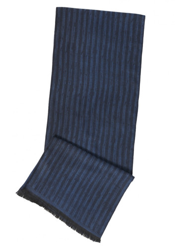 ALTINYILDIZ CLASSICS Men's Navy Blue-Blue Patterned Knitted Scarf