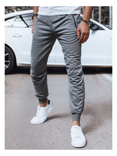 Spodnie męskie dresowe jasnoszare Dstreet