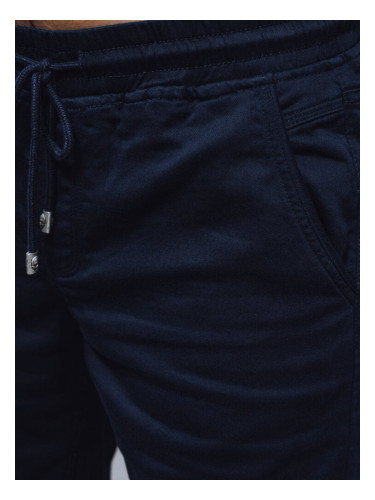 Men's Navy Blue Fabric Dstreet Shorts