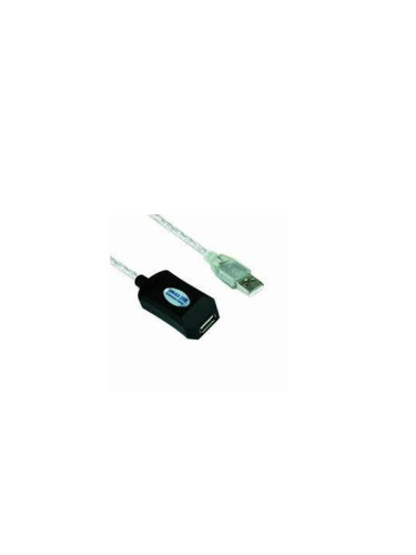 Кабел VCom CU823-30m, USB A(м) към USB А(ж), 30m, бял