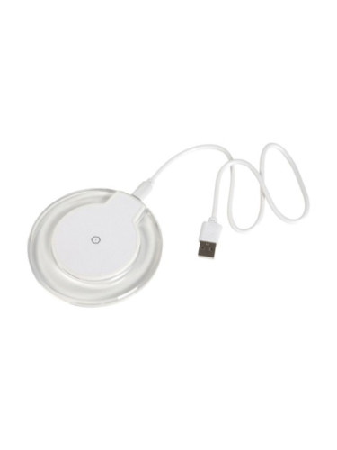 Безжично зарядно TOPS Induction, от USB Micro B(ж) към безжично зарядно, 5V/2A, бял
