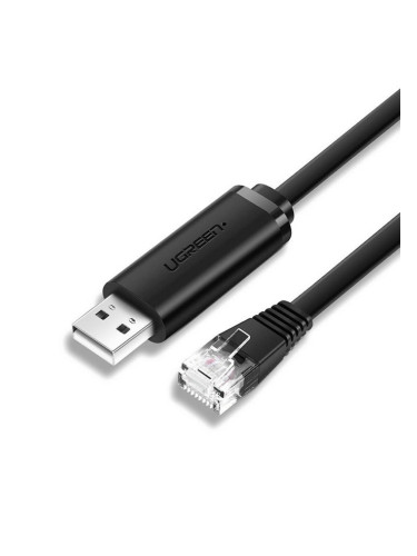 Кабел Ugreen CM204, от USB A(м) към RJ45(м), 1.5m., черен