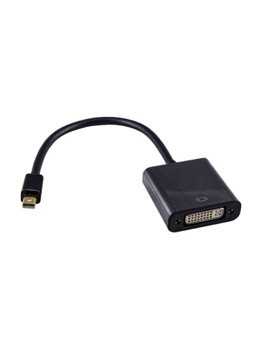 Адаптер VCom CG612B, от Mini DisplayPort(м) към DVI(ж), 0.2m, черен