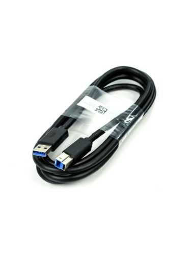 Кабел Dell, от USB Type A(м) към USB Тype B 3.0 (м), 1.8, черен