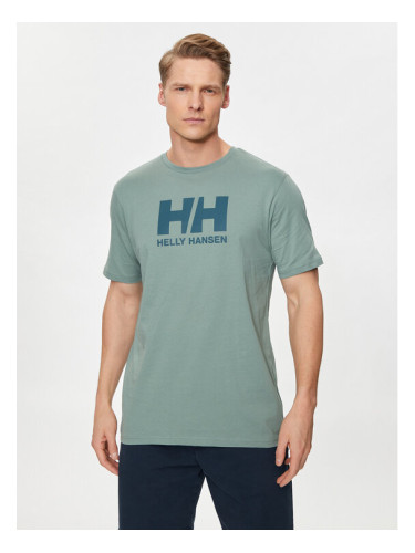 Helly Hansen Тишърт Hh Logo T-Shirt 33979 Зелен Regular Fit