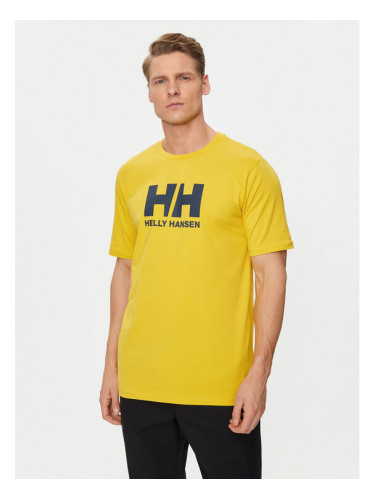Helly Hansen Тишърт Hh Logo T-Shirt 33979 Жълт Regular Fit