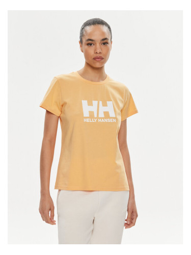 Helly Hansen Тишърт W Hh Logo T-Shirt 2.0 34465 Оранжев Regular Fit
