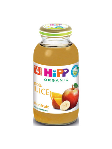 HIPP БИО Сок от плодове мултивитамин 4+ мес. 200 мл