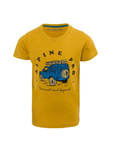 ALPINE PRO SERBO Детска тениска, жълто, размер