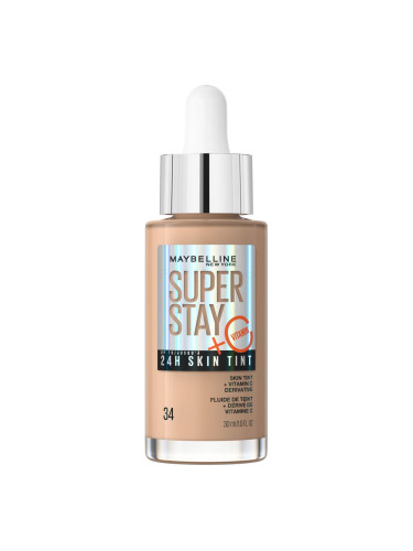 Maybelline Superstay 24H Skin Tint + Vitamin C Фон дьо тен за жени 30 ml Нюанс 34