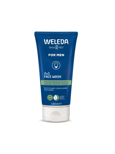 Weleda For Men 2in1 Face Wash Почистващ гел за мъже 100 ml