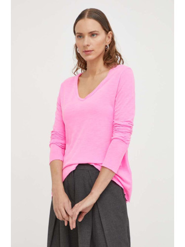Блуза с дълги ръкави American Vintage в розово