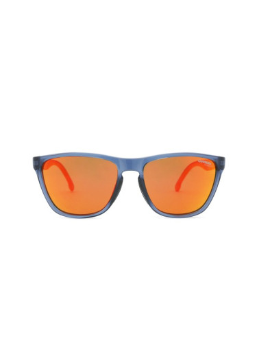 Carrera 8058/S PJP UW 56 - правоъгълна слънчеви очила, unisex, сини, огледални