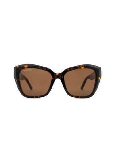 Balenciaga Bb0273Sa 002 55 - квадратна слънчеви очила, дамски, кафяви