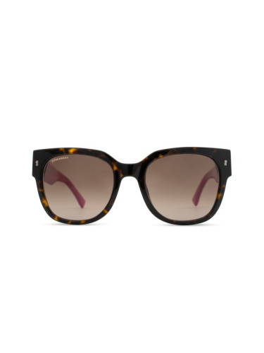 Dsquared2 Icon 0005/S 086 HA 53 - квадратна слънчеви очила, дамски, кафяви