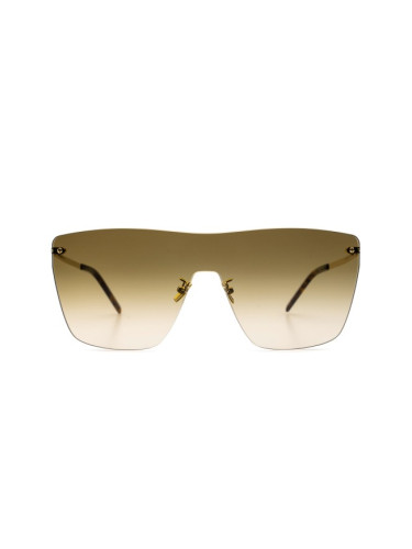 Saint Laurent SL 463 Mask 001 99 - правоъгълна слънчеви очила, unisex, златни
