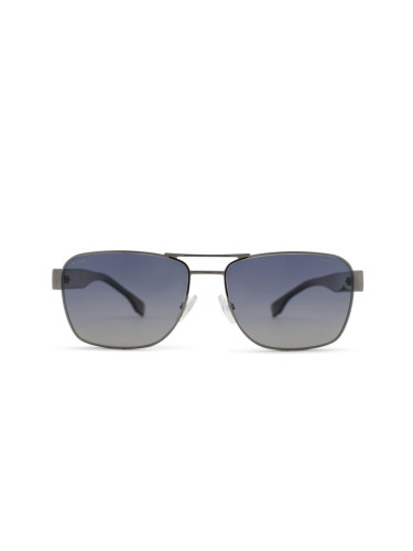 Hugo Boss 1441/S ANS WJ 60 - правоъгълна слънчеви очила, мъжки, сиви, поляризирани