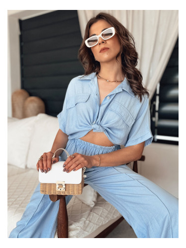 Дамска риза GRITAN синя