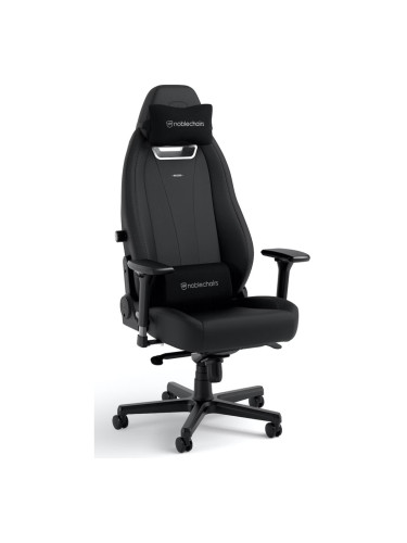Геймърски стол noblechairs Legend Black Edition (NBL-LGD-GER-BED), до 150kg, PU синтетична кожа, стоманена база, лумбална опора, черен