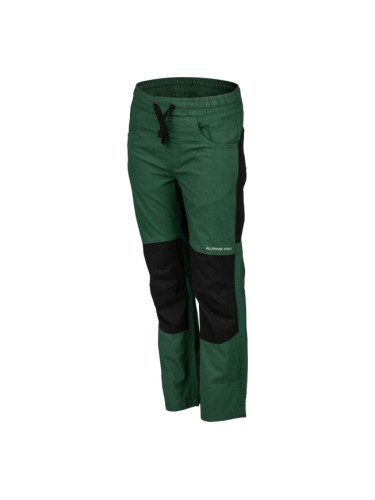 ALPINE PRO BEETHO Момчешки туристически панталон, тъмнозелено, размер