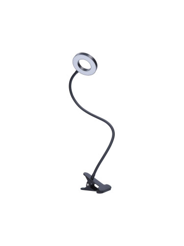 Solight WO66-B- LED Димируема настолна лампа с щипка LED/8W/230V 3000/4000/5000K черен