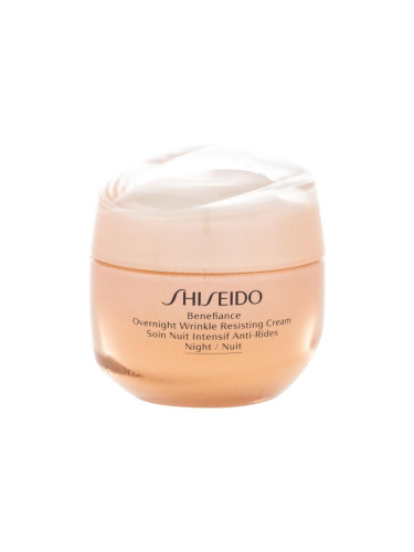 Shiseido Benefiance Overnight Wrinkle Resisting Cream Нощен крем за лице за жени 50 ml увредена кутия