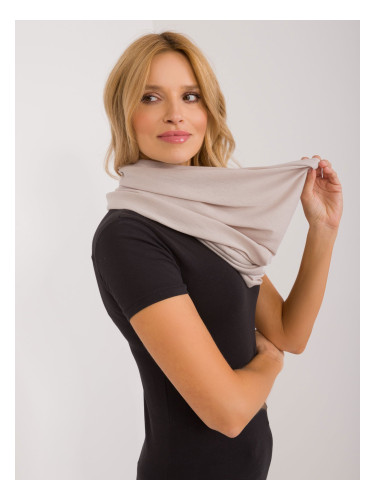 Women's beige viscose scarf