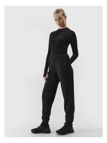 Women's jogger sweatpants with the addition of modal 4F - black