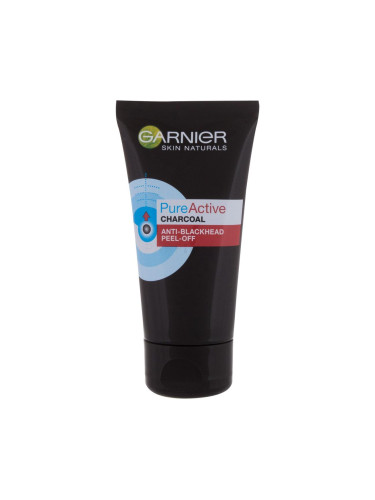 Garnier Pure Active Charcoal Anti-Blackhead Peel-Off Маска за лице 50 ml увредена кутия