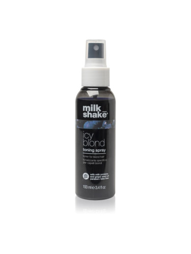milk_shake® Icy Blond Toning Spray спрей неутрализиращ жълтеникавите оттенъци 100 мл.