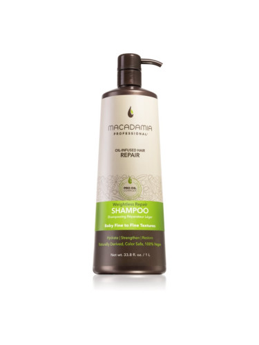Macadamia Natural Oil Weightless Repair лек хидратиращ шампоан за всички видове коса 1000 мл.