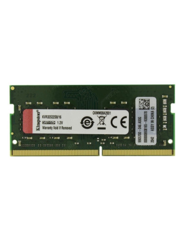 Памет 16GB 3200MHz, SO-DIMM, Kingston KVR32S22S8/16, 1.2V
