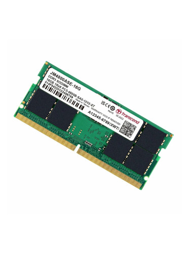 Памет 16GB DDR5 4800MHz, SO-DIMM, Transcend JM4800ASE-16G, 1.1V