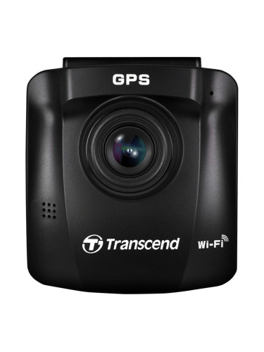 Видеорегистратор Transcend DrivePro 250 в комплект с Transcend 64GB memory card & Suction Mount, камера за автомобил, FullHD, 2.4" (6.1 cm), TFT, MicroSD до 256GB, Wi-Fi