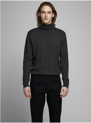 Gray Basic Turtleneck Jack & Jones Emil - Men