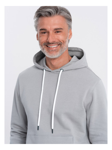 Ombre Men's kangaroo hooded sweatshirt - gray